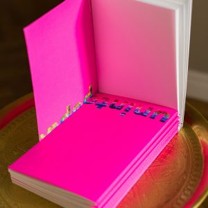 pink notebook